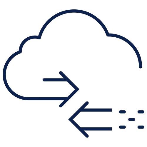 Experlogix Icons-Cloud Arrows-Indigo
