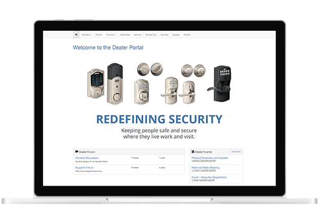 Experlogix CPQ Dealer Portal screenshot in a laptop device.