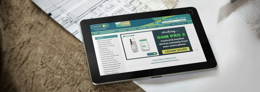 Mobile optimised B2B ecommerce app