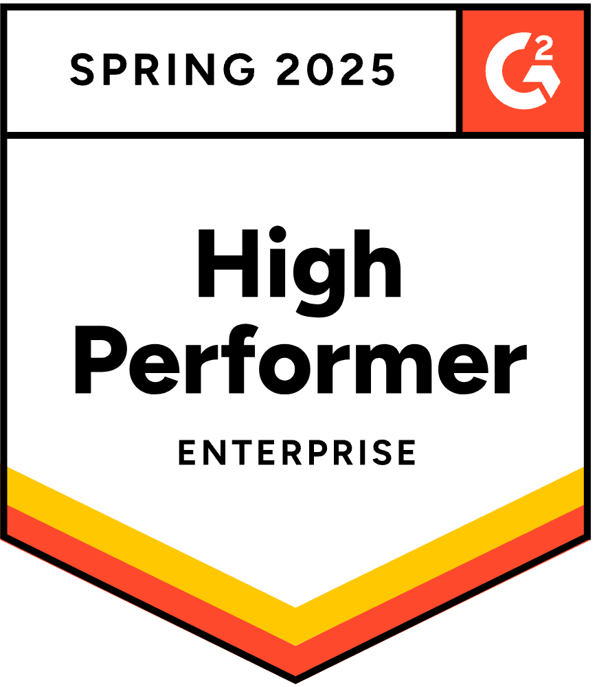G2 Spring 2025 Badge High Performer Enterprise