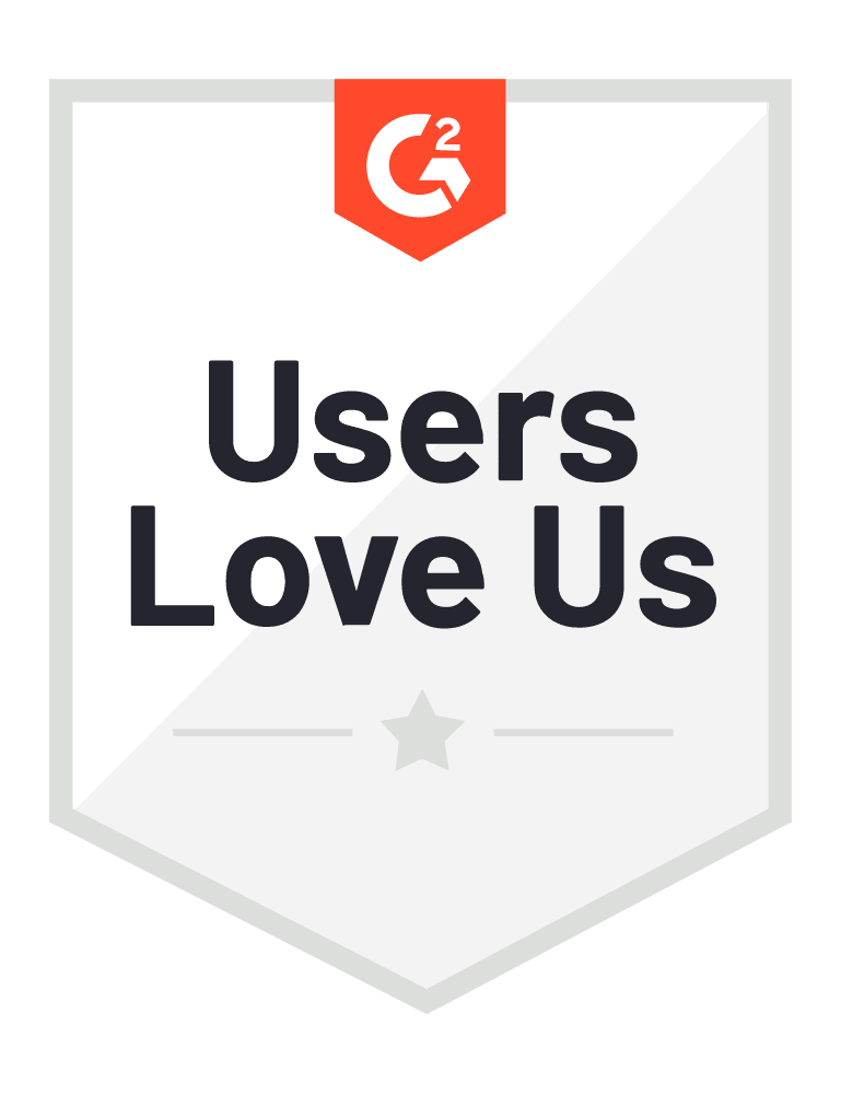 G2 Badge Winner - "Users love us" for Fall 2024