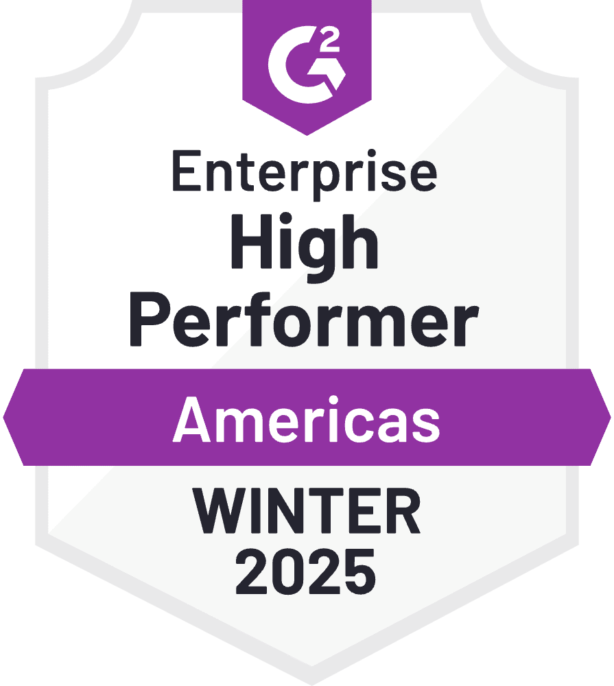 Americas CPQ Enterprise High Performer G2 Badge for 2025
