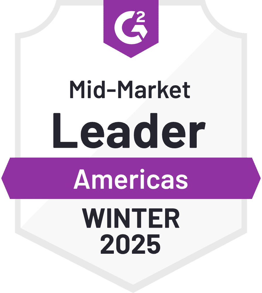 Americas CPQ Leader Mid-Market G2 Badge for 2025