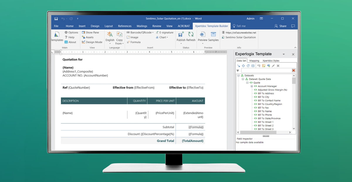 Experlogix Document Automation Template Builder